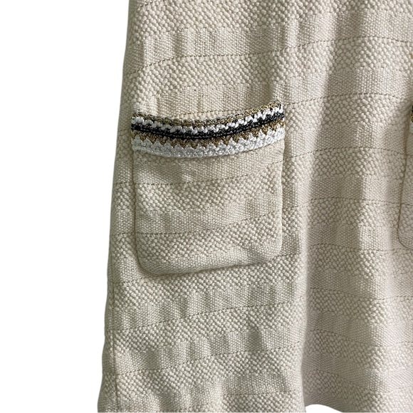 Sandro Josepha Ecru Braid Trimmed
Tweed Mini Dress - Picture 5 of 10